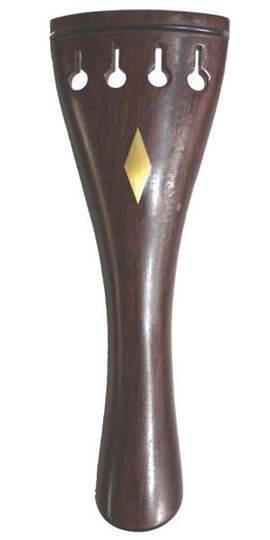 Violin Tailpiece Rosewood Round Diamond Inlay Std (112mm)