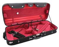 Young Double Violin Case  Black/red 4/4