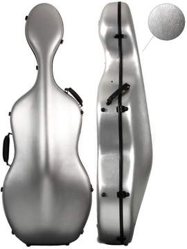 Young PC Cello Case 4/4 Brushed Silver