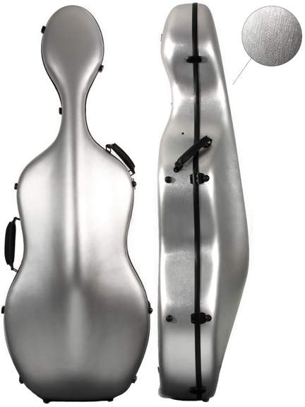 Young PC Cello Case 4/4 Brushed Silver