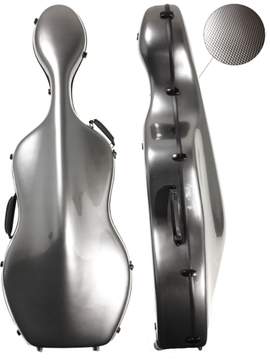 Young PC Cello Case 4/4 Silver Weave With Wheels
