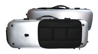 Young Pc Adjustable Oblong Viola Case 15-16.5 Brushed Silver