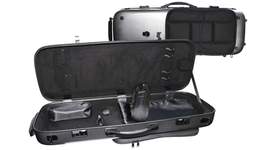 Young Pc Adjustable Oblong Viola Case 15-16.5 Silver Weave