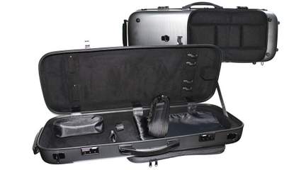Young Pc Adjustable Oblong Viola Case 15-16.5 Silver Weave