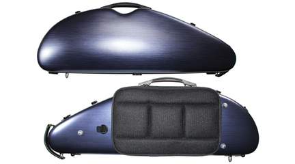 Young Pc Rocket Shaped Violin Case 4/4 Brushed Indigo Blue