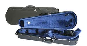 Young Shaped Violin Case Black/red 1/2