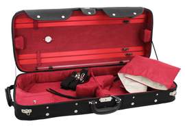 Young Violin / Viola Combination Case Black/red 4/4