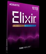 Elixir 80/20 Bronze Acoustic Guitar Strings Polyweb Light (.012-.053) Product Image