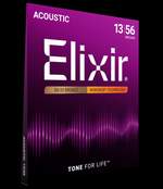 Elixir 80/20 Bronze Acoustic Guitar Strings Nanoweb Medium (.013-.056) Product Image