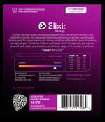 Elixir 80/20 Bronze Acoustic Guitar Strings Nanoweb Baritone (.016-.070) Product Image