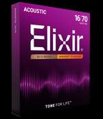 Elixir 80/20 Bronze Acoustic Guitar Strings Nanoweb Baritone (.016-.070) Product Image