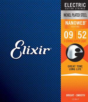 Elixir E12007 Nano Elec 7 Str Superlight 9-52 Set