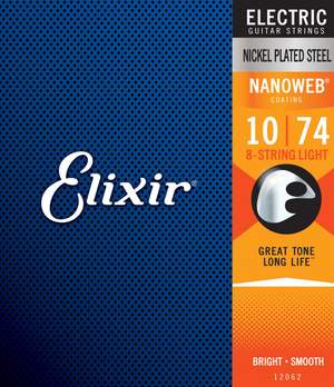 Elixir E12062 Nano Elec 8-str Light 10-74 Set