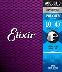 Elixir E11000 Poly Acoust X-light 10-47 Set
