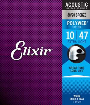 Elixir E11000 Poly Acoust X-light 10-47 Set
