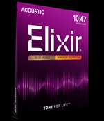 Elixir 80/20 Bronze Acoustic Guitar Strings Nanoweb Extra Light (.010-.047) Product Image