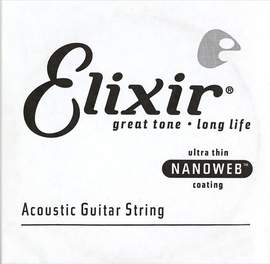 Elixir Phosphor Bronze Single Acoustic Guitar String Nanoweb (.053)