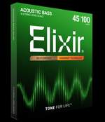 Elixir 80/20 Bronze Acoustic 4-String Bass Strings Nanoweb Long Scale, Light (.045-.100) Product Image