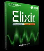 Elixir Stainless Steel 4-String Bass Strings Nanoweb Long Scale, Light (.045-.100) Product Image