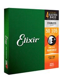 Elixir E14702  Bass Stainless 4 Str Med 050-105