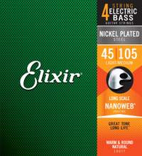 Elixir E14077  Nano Bass Ls Sthb 45-105 Set