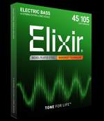 Elixir Nickel Plated Steel 4-String Bass Strings Nanoweb Extra Long Scale, Light/Medium (.045-.105) Product Image