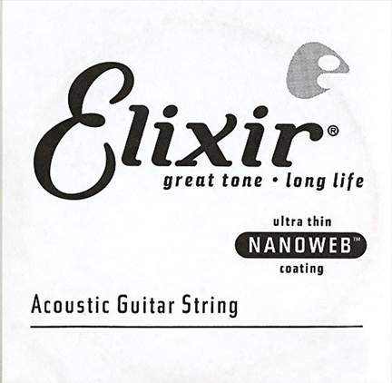 Elixir Phosphor Bronze Single Acoustic Guitar String Nanoweb (.032)
