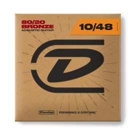Jim Dunlop Acoustic 80/20 Brass 10-48 Set