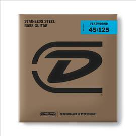 Jim Dunlop Bass S/steel Flatwound Ls Bass 45-125 5-strng