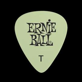 Ernie Ball Cellulose Guitar Picks - Thin Super Glow - 12 Pack