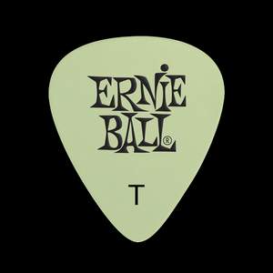 Ernie Ball Cellulose Guitar Picks - Thin Super Glow - 12 Pack