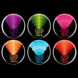 Ernie Ball Colours Of Rock N Roll 1" Assorted Badges(6 Pk)