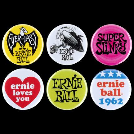Ernie Ball 1" Assorted Badges(6 Pk)
