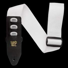 Ernie Ball Pickholder Strap - White