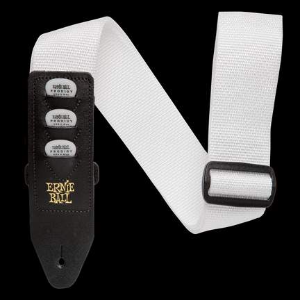 Ernie Ball Pickholder Strap - White