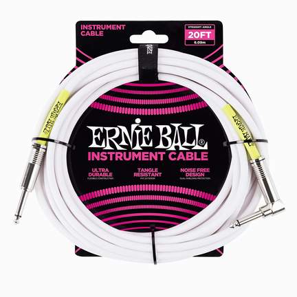 Ernie Ball Inst Cable Sa White 20ft