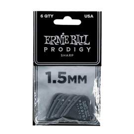 Ernie Ball Prodigy Picks 6-pack 1.5mm Black Sharp