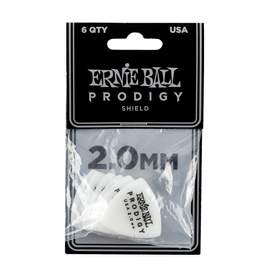 Ernie Ball Prodigy Picks 6-pack 2.0mm White Shield