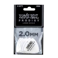 Ernie Ball Prodigy Picks 6-pack 2.0mm White Lge Shield