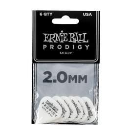 Ernie Ball Prodigy Picks 6-pack 2.0mm White Sharp