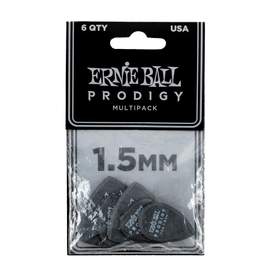 Ernie Ball Prodigy Picks 6-pack 1.5mm Black Multipack