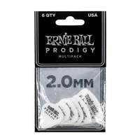 Ernie Ball Prodigy Picks 6-pack 2.0mm White Multipack