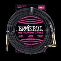 Ernie Ball 25ft Strt-angle Braided Black