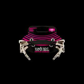 Ernie Ball 3 Inch Flat Ribbon Patch Cable 3-pack