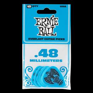Ernie Ball Everlast Picks 12-pack Blue .48mm