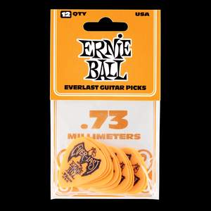 Ernie Ball Everlast Picks 12-pack Orange .73mm