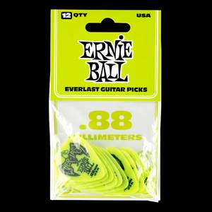 Ernie Ball Everlast Picks 12-pack Green .88mm