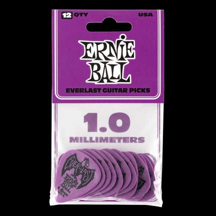 Ernie Ball Everlast Picks 12-pack Purple 1.0mm