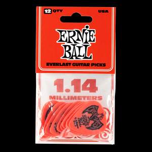 Ernie Ball Everlast Picks 12-pack Red 1.14mm
