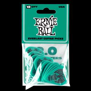 Ernie Ball Everlast Picks 12-pack Teal 2.0mm